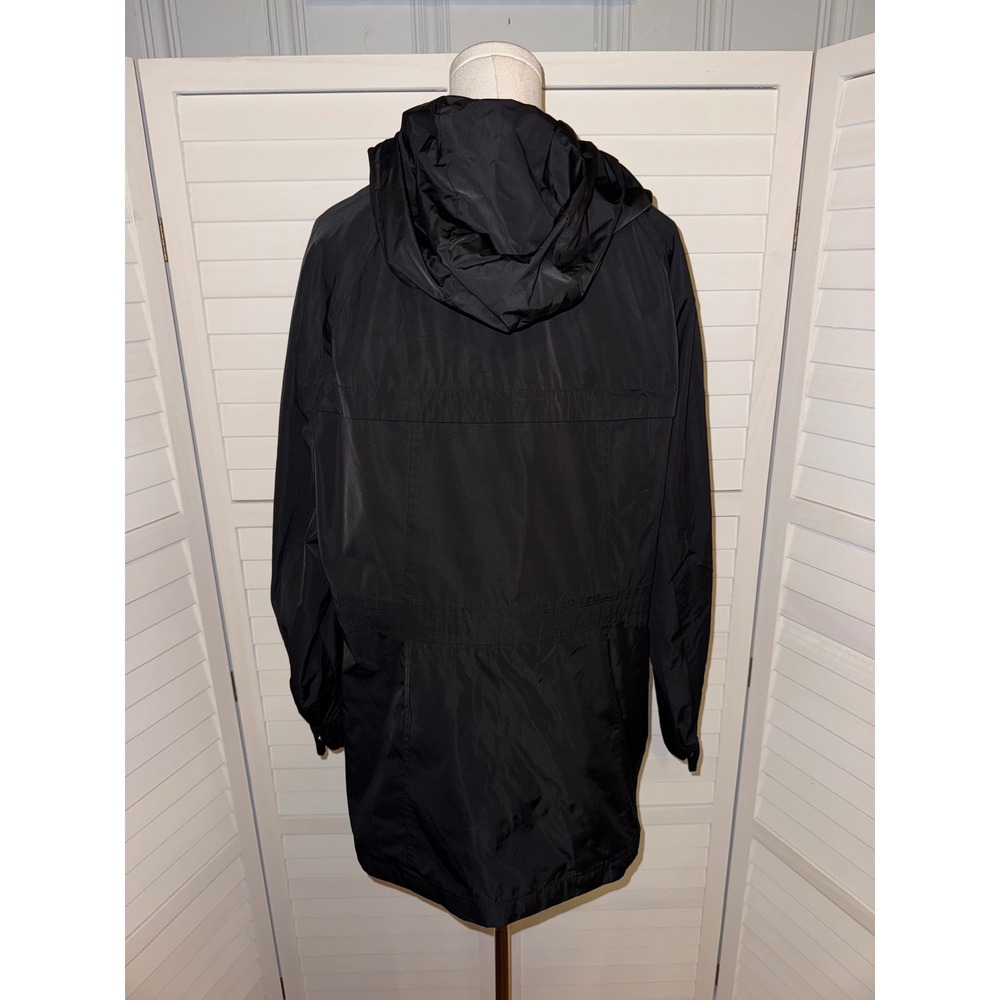 Jones New York Sport Black Hooded Anorak Parka Jacket XLG - Picture 6 of 7